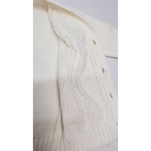 Vintage Boys Cable Knit Cardigan Sweater Li'L BOY'S Size 7 - Picture 15 of 16